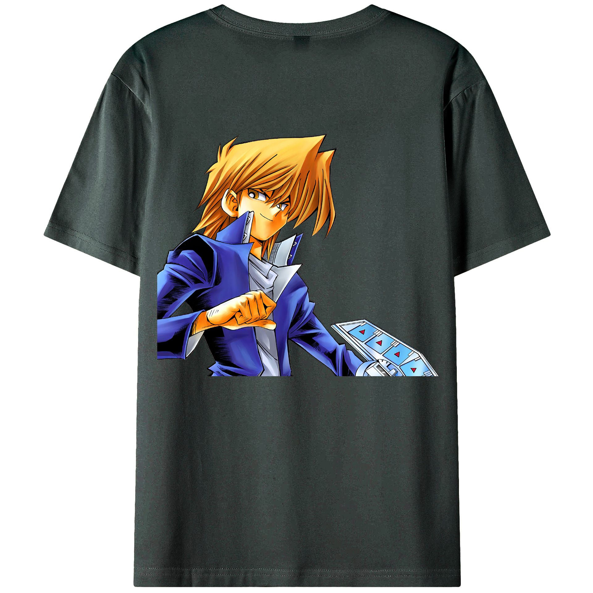 （画像用） 遊☆戯☆王 Yu-Gi-Oh! 綿100％ メンズ半袖Tシャツ（バックプリント） 通気性